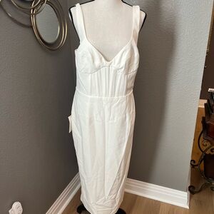 Bardot Celeste Midi Dress Orchid White Womens Size 10